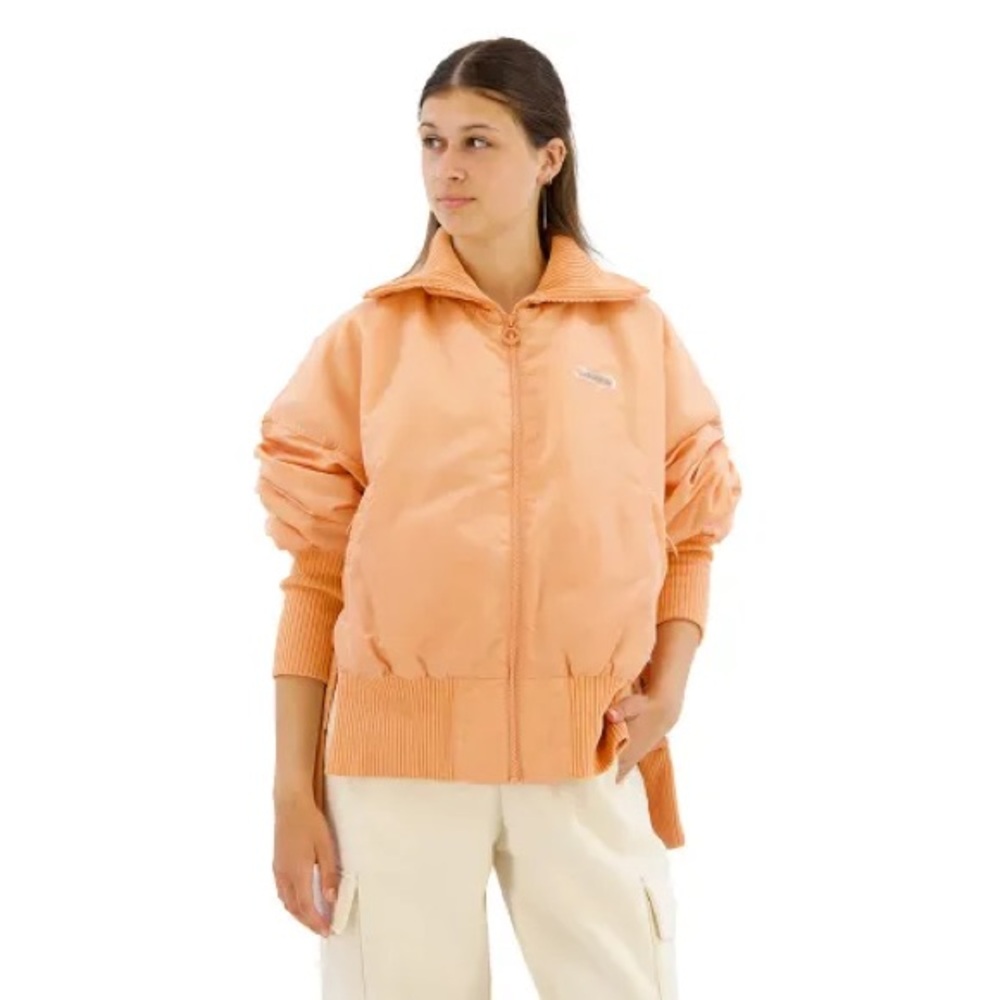 adidas Originals Rib Bomber Jacket "Ambient Blush" (Peach), 2XS, fit Small/Med